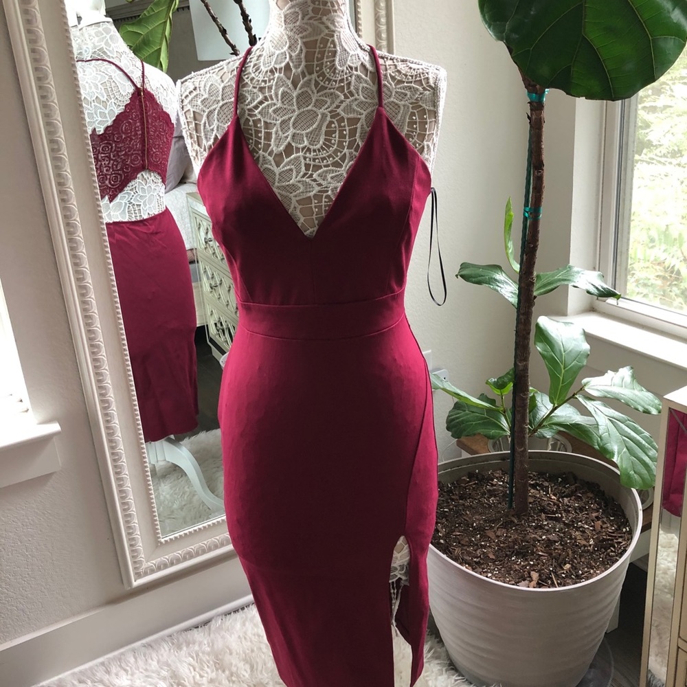 Burgundy Dress